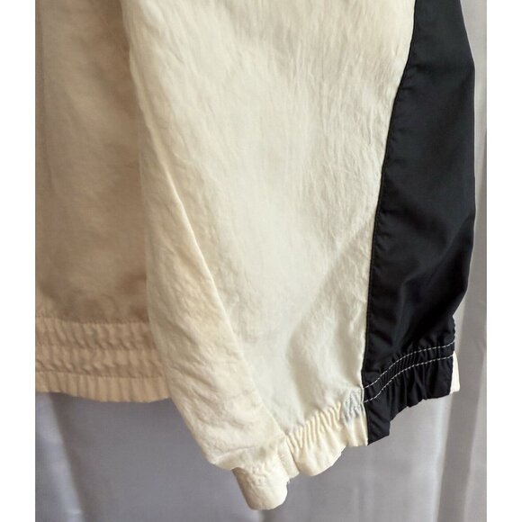 Adidas WND Wind Motion Hooded Sports‎ Jacket Primegreen L Cream Orange Black - Picture 6 of 10